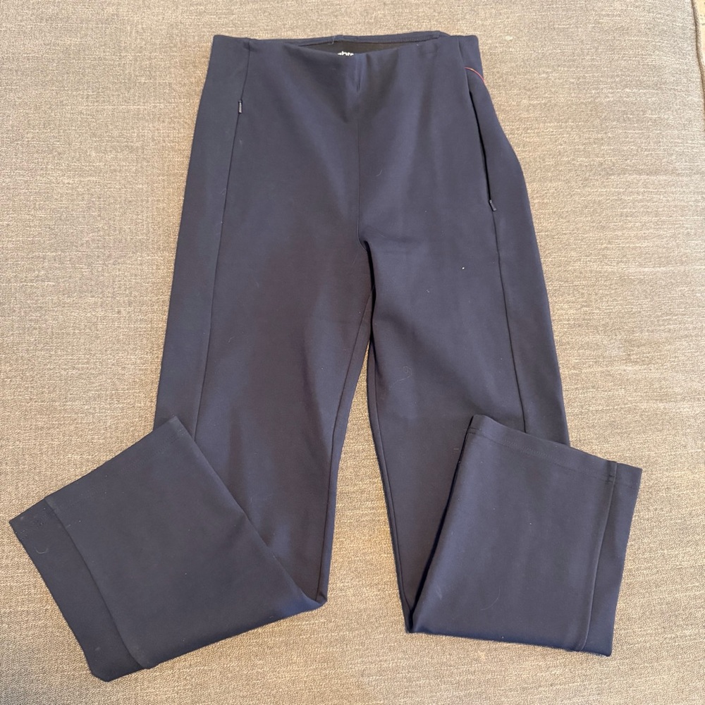 Betabrand Women's Stretch Pull-On Pants Navy, Size Small